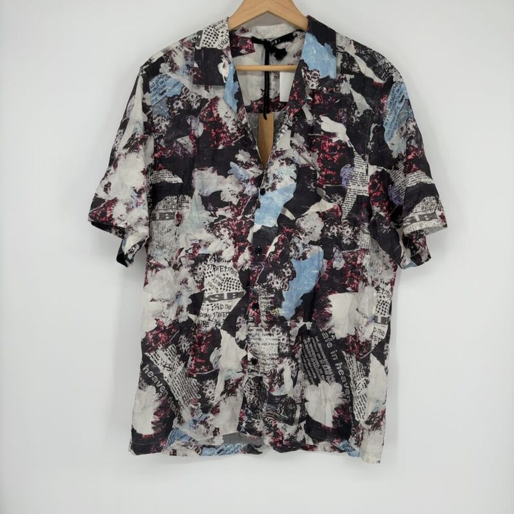 Ksubi Men's Collage Art Button Down